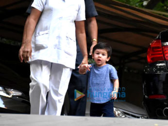 Taimur Ali Khan spotted at a playschool in Bandra