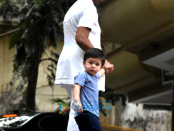 Taimur Ali Khan spotted at a playschool in Bandra