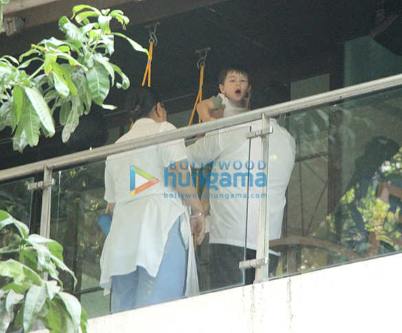 Taimur Ali Khan spotted at his house Taimur Ali Khan spotted at his house
