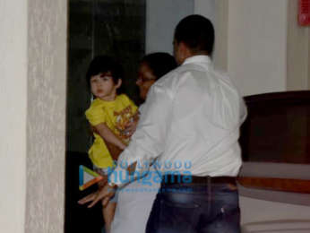 Taimur Ali Khan spotted at play school in Bandra