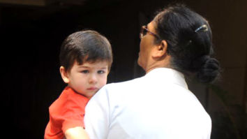 Taimur Ali Khan spotted outside his residence