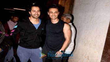 Varun Dhawan and Aayush Sharma snapped in Mumbai