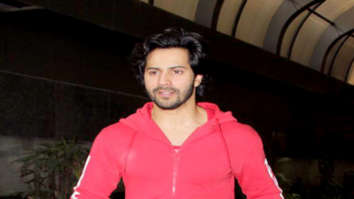Varun Dhawan snapped at the gym