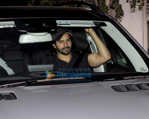 Varun Dhawan spotted in his new car at Maddock office