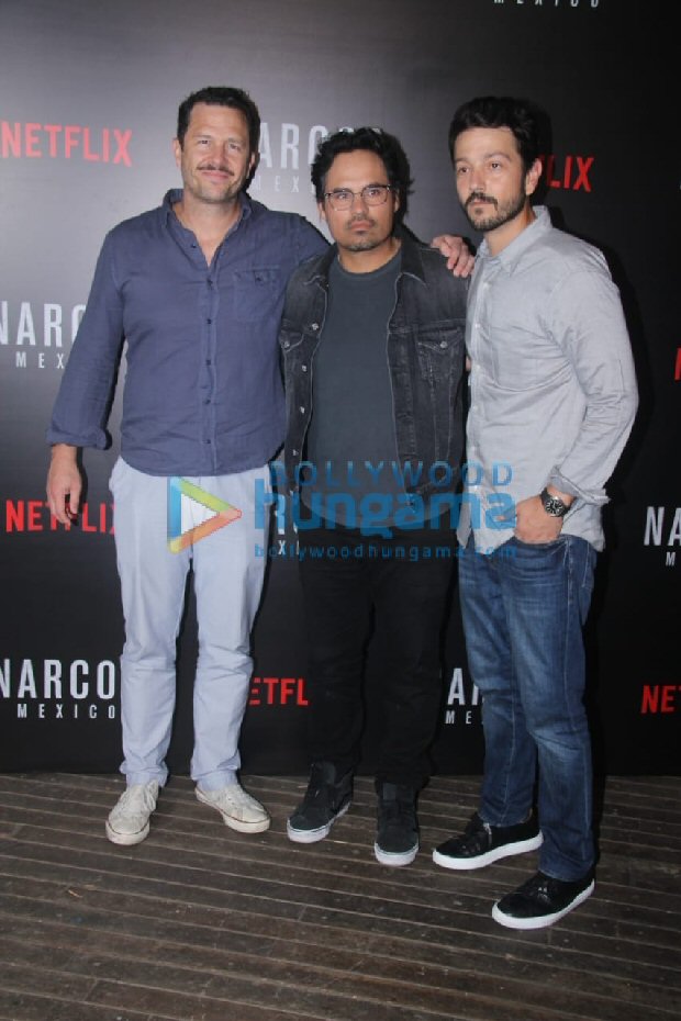 When Sacred Games duo Saif Ali Khan and Nawazuddin Siddiqui met Narcos actors Diego Luna and Michael Pena