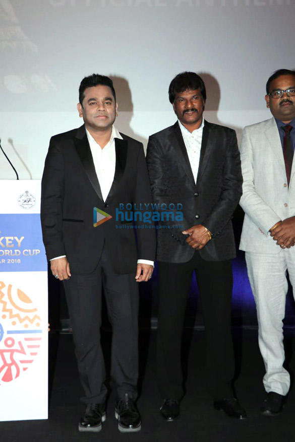 a r rahman launches the official hockey world cup anthem at pvr juhu 2