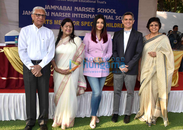 aishwarya rai bachchan takes a salute at jamnabai narsee campus for sports meet of differently abled children 2