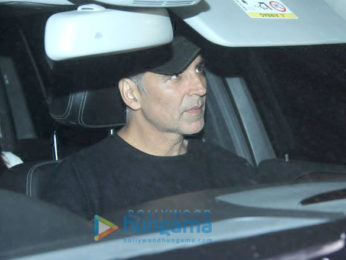 Akshay Kumar with Twinkle and Aarav Kumar at Soho House, Juhu