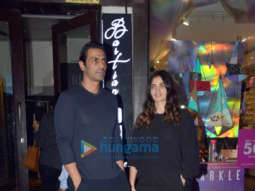 Arjun Rampal snapped with friends at Bastian in Bandra