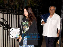 Boney Kapoor and Khushi Kapoor snapped in Mumbai