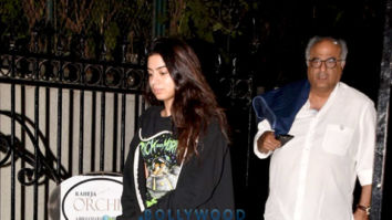 Boney Kapoor and Khushi Kapoor snapped in Mumbai