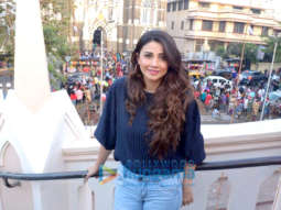 Daisy Shah snapped at Mount Mary Church in Bandra on Christmas