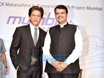 Devendra Fadnavis and Shah Rukh Khan snapped at Mumbai 2.0 event