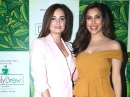 Dia Mirza and Sophie Choudry snapped at Daily Brew Tea launch in Mumbai