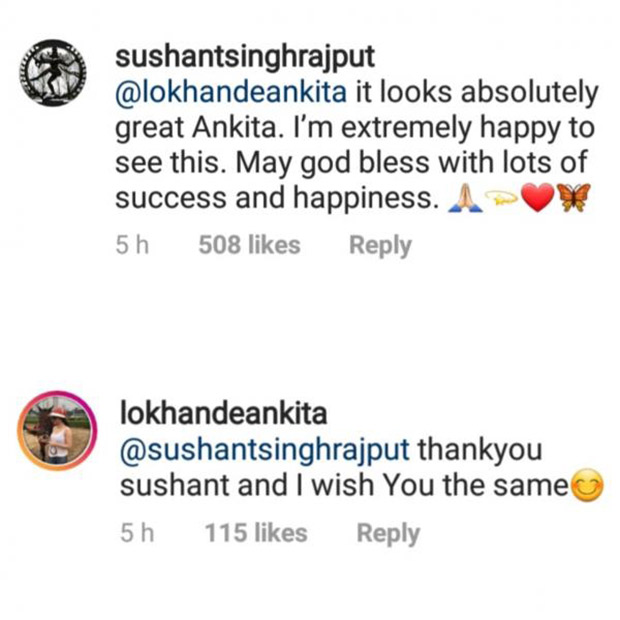 Ex-couple Sushant Singh Rajput and Ankita Lokhande’s Instagram banter is giving fans break up goals!