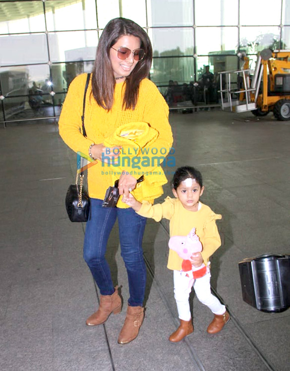 geeta basra kainaat arora and others snapped at the airport 1