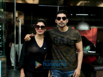 Gurmeet Choudhary and his wife Debina Choudhary spotted at Silver Beach Cafe in Juhu