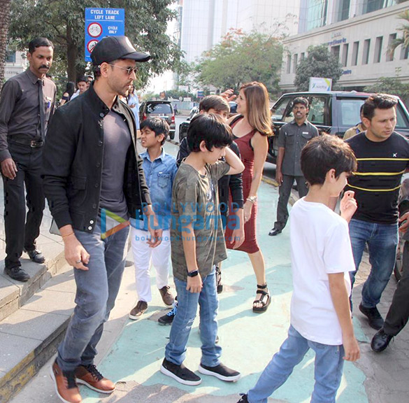 Hrithik Roshan spotted with his family at BKC