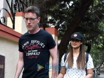 Ileana D'Cruz snapped with Andrew Kneebone spotted in Bandra