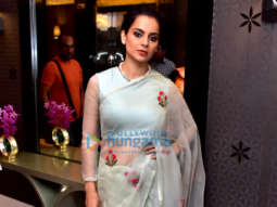 Kangana Ranaut snapped during Manikarnika interviews post trailer launch