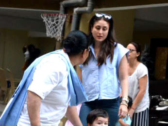 Kareena Kapoor Khan and Taimur Ali Khan snapped at his playschool in Bandra