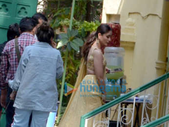 Kareena Kapoor Khan snapped during an ad shoot in Bandra