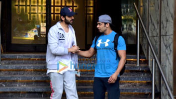 Kartik Aaryan snapped at Think Fitness in Juhu