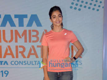 Pooja Hegde attends Tata Mumbai Marathon 2019