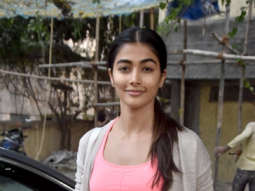 Pooja Hegde spotted outside the gym in Bandra