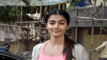 Pooja Hegde spotted outside the gym in Bandra