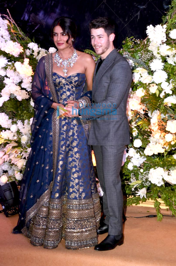 priyanka chopra and nick jonas arrive at their wedding reception at jw marriott in mumbai 1