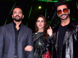 Ranveer Singh, Sara Ali Khan and Rohit Shetty snapped on sets of Indian Idol promoting their film ‘Simmba’