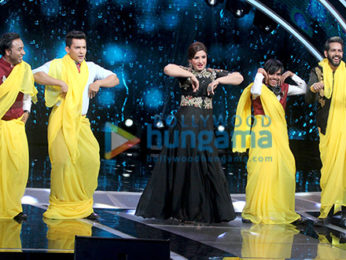 Raveena Tandon snapped on the sets of Saregama Lill Champs
