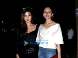 Rhea Chakraborty, Rakul Preet Singh and Varun Mitra spotted at Soho House in Juhu