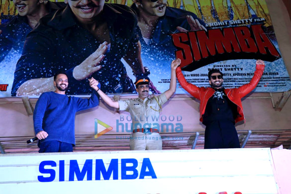 Rohit Shetty, Ranveer Singh snapped at Gaiety Theatre, in Bandra