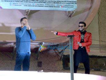 Rohit Shetty, Ranveer Singh snapped at Gaiety Theatre, in Bandra