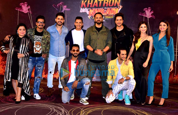 Rohit Shetty, Vikas Gupta, Jasmine Bhasin, Aditya Narayan and others snapped at Khatron Ke Khiladi press meet