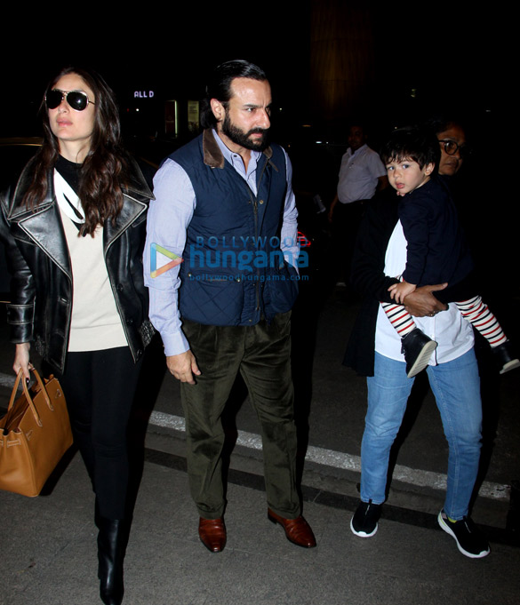 Saif Ali Khan, Kareena Kapoor Khan and others snapped at the airport