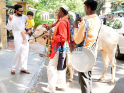Saif Ali Khan and Taimur Ali Khan spotted in Bandra