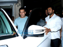 Salman Khan and Aayush Sharma spotted at Sohail Khan’s office