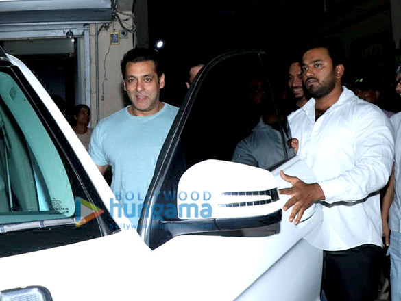 Salman Khan and Aayush Sharma spotted at Sohail Khan’s office