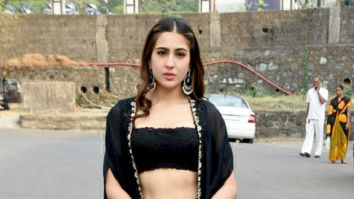Sara Ali Khan snapped at the Reliance Studio for Kedarnath promotions
