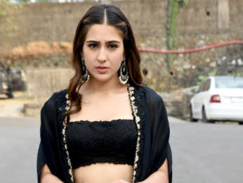 Sara Ali Khan snapped at the Reliance Studio for Kedarnath promotions