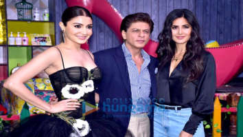 Shah Rukh Khan, Katrina Kaif and Anushka Sharma snapped on the sets of Dance Plus 4 to promote Zero