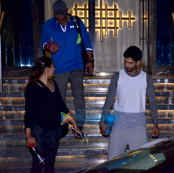 shahid kapoor and mira rajput snapped at the gym 5