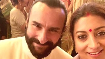 Smriti Irani clicks a selfie with Saif Ali Khan, reveals the advice he gave her 23 years ago