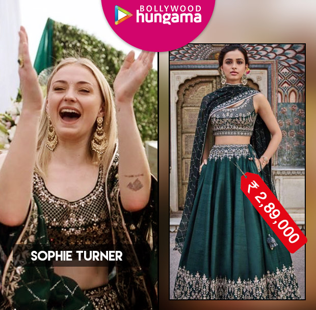 Sophie Turner in Anita Dongre for Priyanka Chopra - Nick Jonas Mehendi ceremony