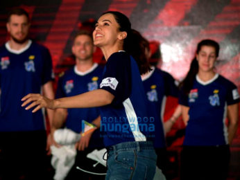 Taapsee Pannu snapped at the unveiling of the new jersey of her badminton team Pune7Aces