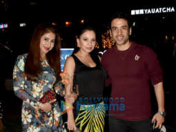 Urmila Matondkar and Tusshar Kapoor spotted at a restaurant in BKC