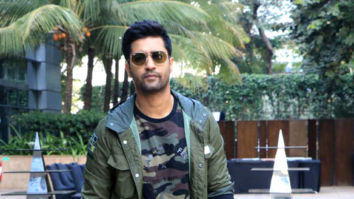 Vicky Kaushal snapped promoting his upcoming film ‘Uri’